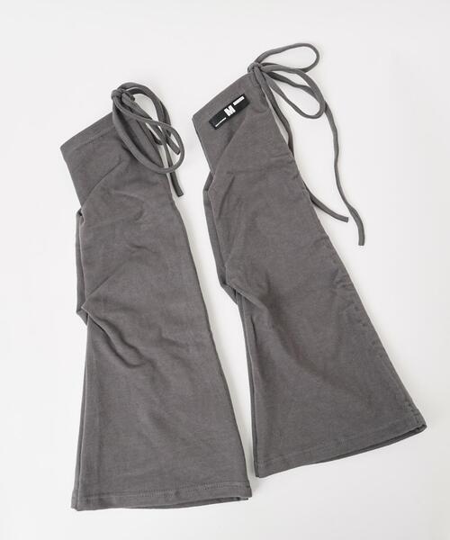 WEGO（ウィゴー）の「WEGO/リボン付きレッグカバー（レッグウォーマー・レディース・ブラック/グレー・FREE）」の3枚目の写真