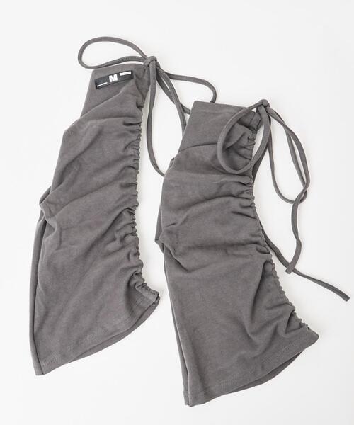 WEGO（ウィゴー）の「WEGO/リボン付きレッグカバー（レッグウォーマー・レディース・ブラック/グレー・FREE）」の8枚目の写真