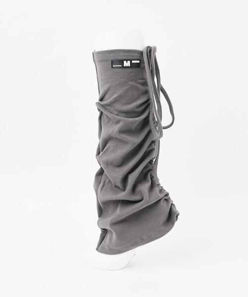 WEGO（ウィゴー）の「WEGO/リボン付きレッグカバー（レッグウォーマー・レディース・ブラック/グレー・FREE）」の4枚目の写真