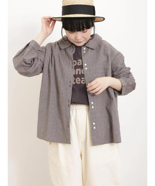 Samansa Mos2（サマンサ モスモス）の「ロゴアソートTシャツ（Tシャツ/カットソー・レディース・キナリ/チャコールグレー/オフホワイト・F）」の11枚目の写真