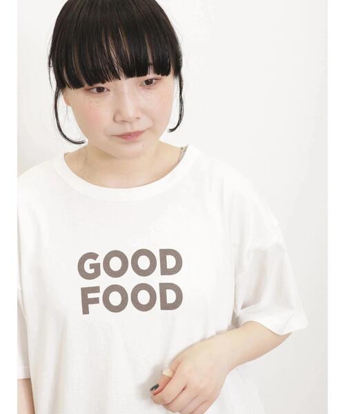 Samansa Mos2（サマンサ モスモス）の「ロゴアソートTシャツ（Tシャツ/カットソー・レディース・キナリ/チャコールグレー/オフホワイト・F）」の12枚目の写真