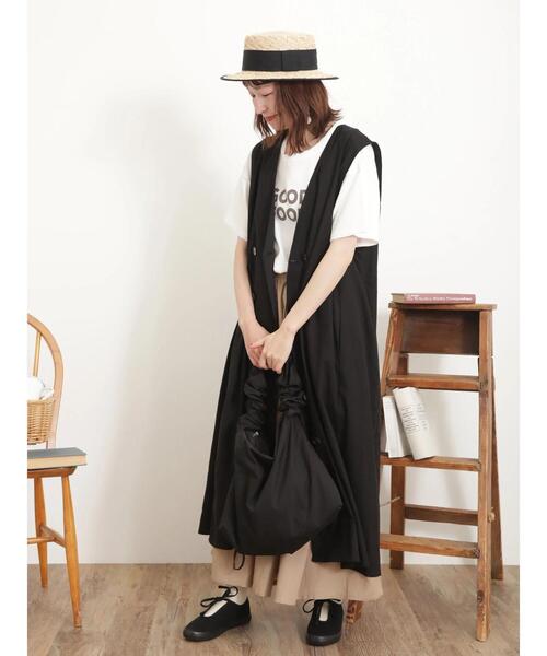 Samansa Mos2（サマンサ モスモス）の「ロゴアソートTシャツ（Tシャツ/カットソー・レディース・キナリ/チャコールグレー/オフホワイト・F）」の16枚目の写真