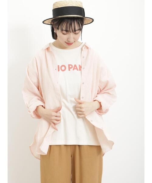 Samansa Mos2（サマンサ モスモス）の「ロゴアソートTシャツ（Tシャツ/カットソー・レディース・キナリ/チャコールグレー/オフホワイト・F）」の18枚目の写真