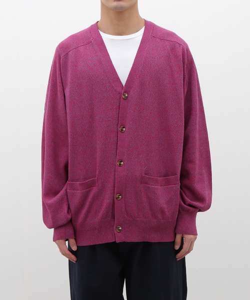 JOURNAL STANDARD relume（ジャーナルスタンダード　レリューム）の「綿/麻 メランジニットカーディガン（ニット/セーター・メンズ・パープル/ベージュ/グレー・LARGE/MEDIUM）」の21枚目の写真
