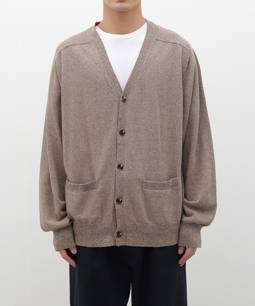 JOURNAL STANDARD relume（ジャーナルスタンダード　レリューム）の「綿/麻 メランジニットカーディガン（ニット/セーター・メンズ・パープル/ベージュ/グレー・LARGE/MEDIUM）」の20枚目の写真