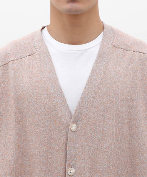 JOURNAL STANDARD relume（ジャーナルスタンダード　レリューム）の「綿/麻 メランジニットカーディガン（ニット/セーター・メンズ・パープル/ベージュ/グレー・LARGE/MEDIUM）」の14枚目の写真