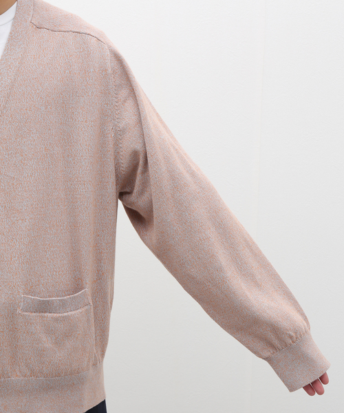 JOURNAL STANDARD relume（ジャーナルスタンダード　レリューム）の「綿/麻 メランジニットカーディガン（ニット/セーター・メンズ・パープル/ベージュ/グレー・LARGE/MEDIUM）」の12枚目の写真