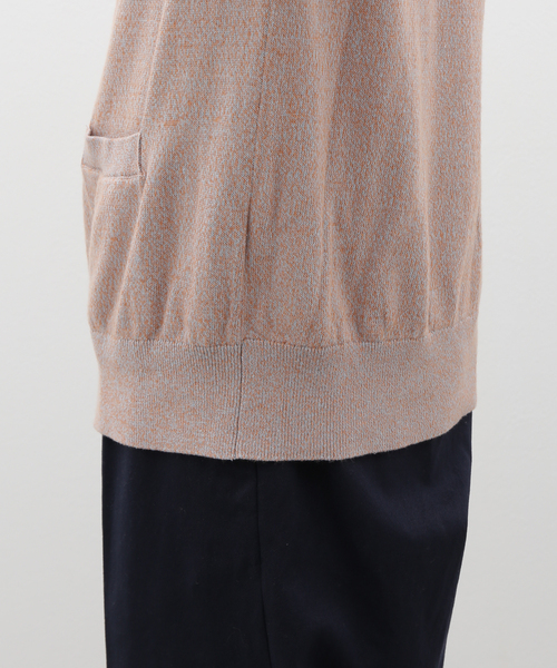 JOURNAL STANDARD relume（ジャーナルスタンダード　レリューム）の「綿/麻 メランジニットカーディガン（ニット/セーター・メンズ・パープル/ベージュ/グレー・LARGE/MEDIUM）」の8枚目の写真
