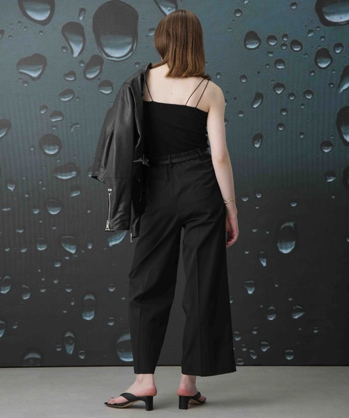 Apo(s)ture(アポスチャー)の「ARIA-007/撥水ツイルストレッチタックワイドパンツ(その他パンツ・レディース・ブラック/ベージュ/ネイビー/グリーン・XS/S/M/L/XL)」の16枚目の写真