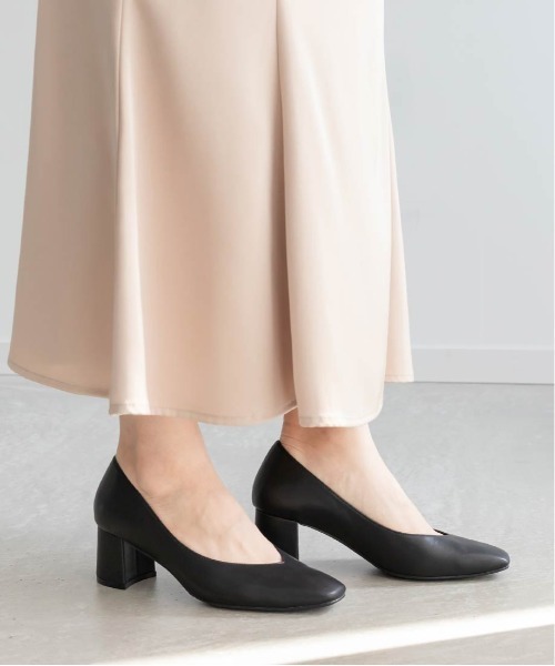 RANDA（ランダ）の「走れる美脚パンプス スクエアトゥ×Vカット（パンプス・レディース・ブラック/ベージュ/アイボリー・23/24/25/22/25.5/22.5/24.5/23.5）」の5枚目の写真