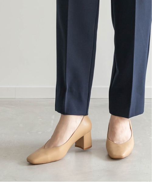 RANDA（ランダ）の「走れる美脚パンプス スクエアトゥ×Vカット（パンプス・レディース・ブラック/ベージュ/アイボリー・23/24/25/22/25.5/22.5/24.5/23.5）」の9枚目の写真