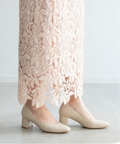 RANDA（ランダ）の「走れる美脚パンプス スクエアトゥ×Vカット（パンプス・レディース・ブラック/ベージュ/アイボリー・23/24/25/22/25.5/22.5/24.5/23.5）」の14枚目の写真