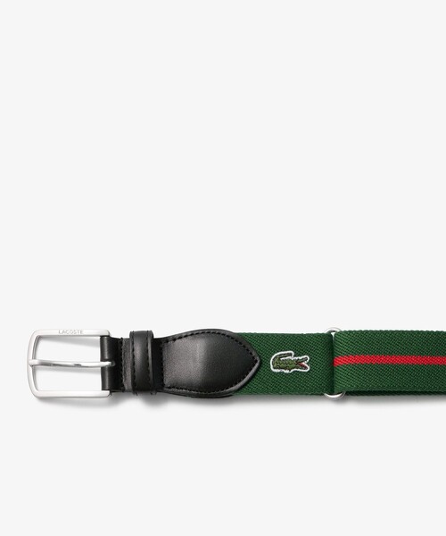 LACOSTE(ラコステ)の「クラシックボーダーテープベルト(ベルト・メンズ・ホワイト/ネイビー/グリーン・FREE)」の13枚目の写真