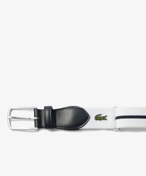 LACOSTE(ラコステ)の「クラシックボーダーテープベルト(ベルト・メンズ・ホワイト/ネイビー/グリーン・FREE)」の15枚目の写真