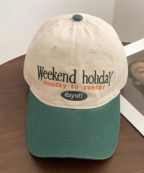 LAFFMO（ラフモ）の「バイカラーロゴキャップ（キャップ・レディース・ブラック/ネイビー/カーキ/グレー・F）」の4枚目の写真