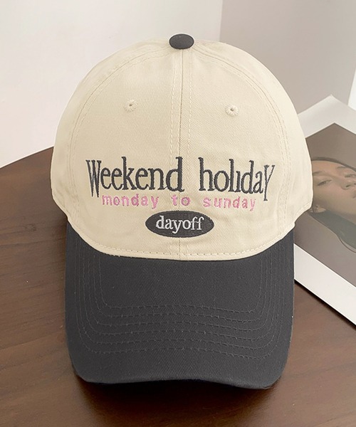 LAFFMO（ラフモ）の「バイカラーロゴキャップ（キャップ・レディース・ブラック/ネイビー/カーキ/グレー・F）」の5枚目の写真