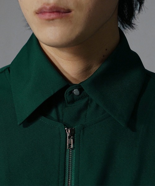 MinoriTY】フロントジップフラシミニマルシャツ オーバーサイズ ビッグ