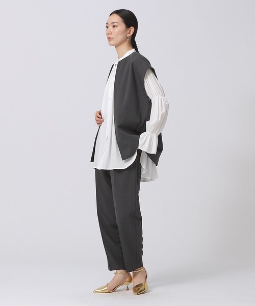 GALLEST（ギャレスト）の「◆タックテーパードパンツ（その他パンツ・レディース・チャコールグレー/ナチュラル/ライトグレー系9・38/36/40）」の18枚目の写真