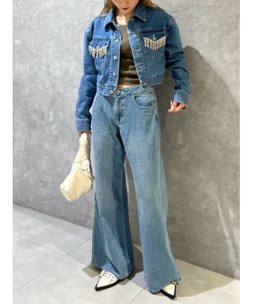 【TOTEME】ローウエスト スリムパンツ TOTEME ローライズ パンツ | ブラック | FARFETCH JP