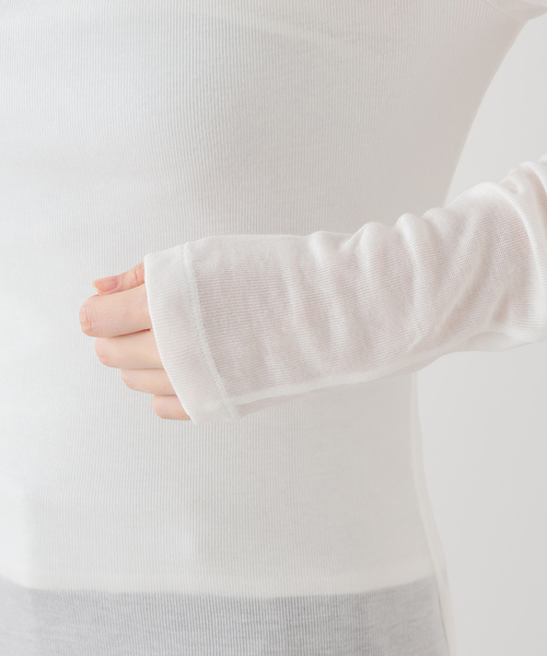 SAYAKADAVIS(サヤカディヴィス)の「SAYAKADAVIS Boatneck Tee SCS42-STR(Tシャツ/カットソー・レディース・ホワイト/レッド・SMALL)」の10枚目の写真