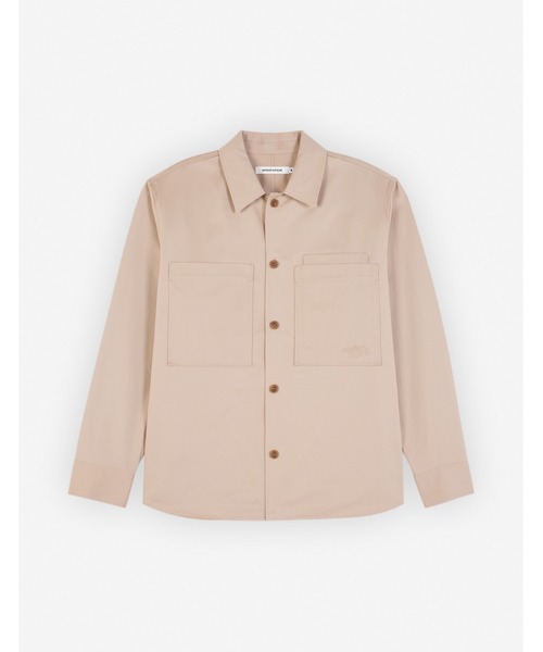 Maison Kitsune（メゾンキツネ）の「OVERSHIRT（シャツ/ブラウス・メンズ・カーキ系/ライトベージュ/ウィート・M/L/S/XL）」の2枚目の写真