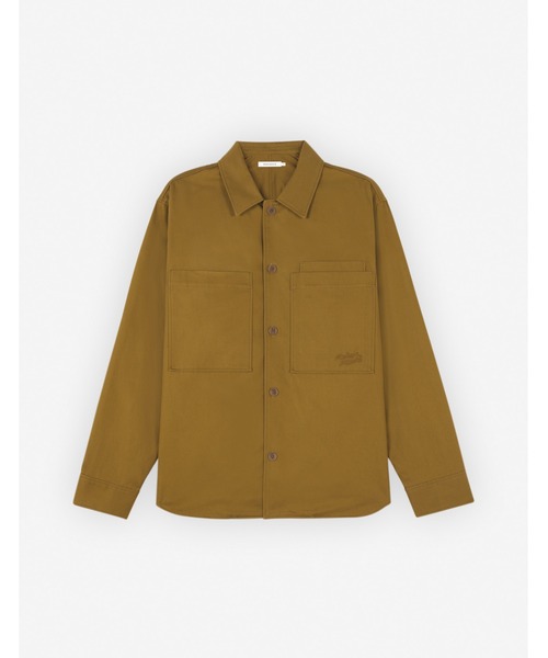 Maison Kitsune（メゾンキツネ）の「OVERSHIRT（シャツ/ブラウス・メンズ・カーキ系/ライトベージュ/ウィート・M/L/S/XL）」の11枚目の写真