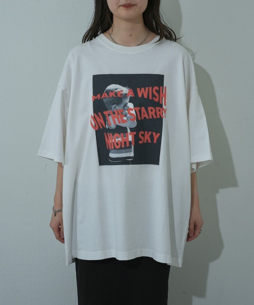 COLONY 2139（コロニートゥーワンスリーナイン）の「インクジェットプリントTシャツ（Tシャツ/カットソー・レディース・オフホワイト/チャコールグレー・FREE）」の21枚目の写真