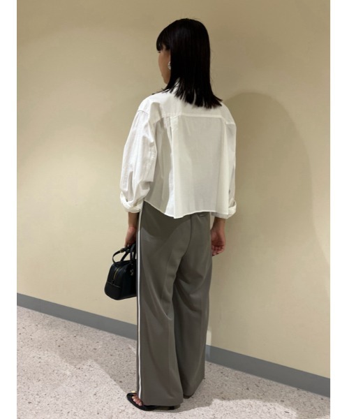 【セール】ネクタイSETオックスフォード短丈シャツ【手洗い可能】(シャツ/ブラウス)|Mila Owen(ミラオーウェン) 【セール】ネクタイSETオックスフォード短丈シャツ【手洗い可能】(シャツ/ブラウス)|Mila Owen(ミラオーウェン)