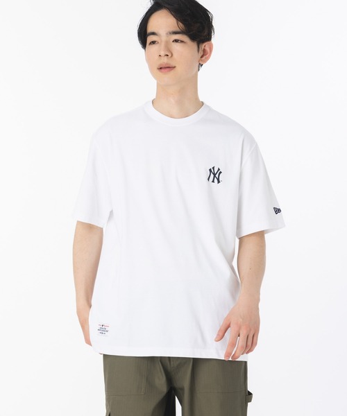【韓国】ニューエラ■P■半袖ロゴTシャツ■送料込 NEW ERA♢新作♪韓国人気♢プリント Tシャツ
