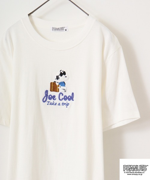 セール】PEANUTS 刺繍半袖Tシャツ（Tシャツ/カットソー