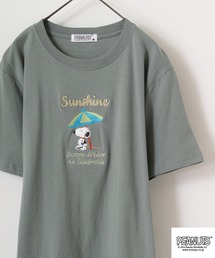 PEANUTS 刺繍半袖Tシャツ