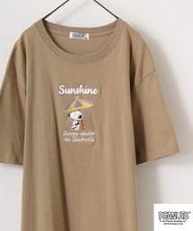 PEANUTS 刺繍半袖Tシャツ