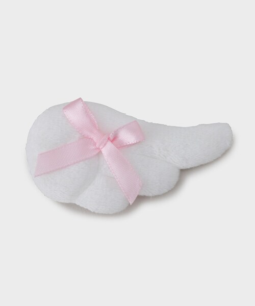 PINK-latte（ピンクラテ）の「◆羽リボンヘアクリップ（その他ヘアアクセサリー・キッズ・ライトブルー/ブラック/ベビーピンク・00）」の5枚目の写真