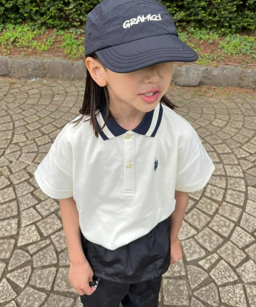 U.S. POLO ASSN.(ユーエスポロアッスン)の「【KIDS】【U.S. POLO ASSN】カノコポロシャツ(ポロシャツ・キッズ・ホワイト/グリーン/ネイビー・100/120/140/150)」の2枚目の写真