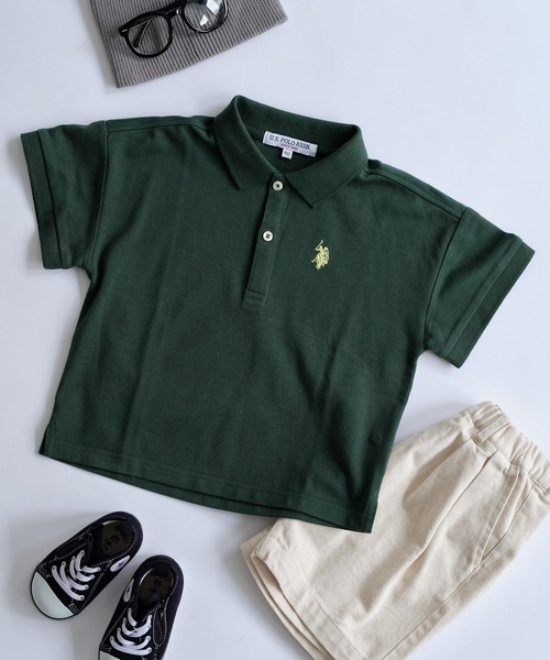 U.S. POLO ASSN.(ユーエスポロアッスン)の「【KIDS】【U.S. POLO ASSN】カノコポロシャツ(ポロシャツ・キッズ・ホワイト/グリーン/ネイビー・100/120/140/150)」の5枚目の写真
