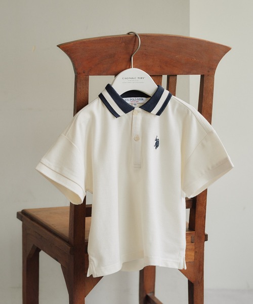 U.S. POLO ASSN.(ユーエスポロアッスン)の「【KIDS】【U.S. POLO ASSN】カノコポロシャツ(ポロシャツ・キッズ・ホワイト/グリーン/ネイビー・100/120/140/150)」の14枚目の写真