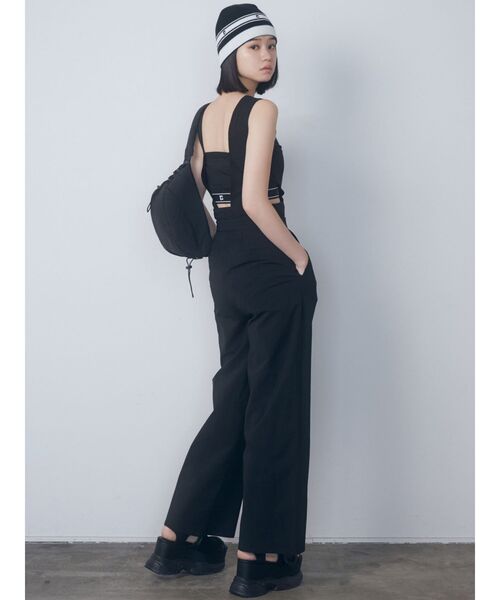 EMODA(エモダ)の「サイドコードパフバッグ(ショルダーバッグ・レディース・ホワイト/ブラック・FREE)」の8枚目の写真