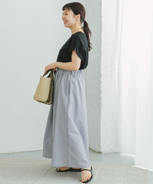 ITEMS URBANRESEARCH(アイテムズ アーバンリサーチ)の「バックタックフレンチプルオーバー(Tシャツ/カットソー・レディース・ホワイト/ブラック/カーキ/ライトベージュ/キャメル・FREE)」の15枚目の写真