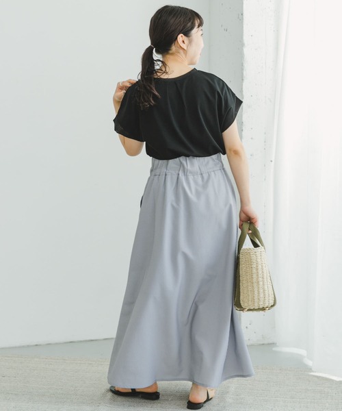 ITEMS URBANRESEARCH(アイテムズ アーバンリサーチ)の「バックタックフレンチプルオーバー(Tシャツ/カットソー・レディース・ホワイト/ブラック/カーキ/ライトベージュ/キャメル・FREE)」の16枚目の写真