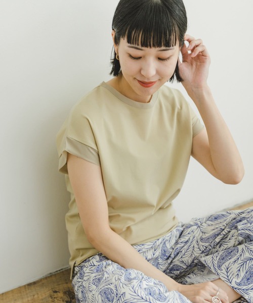 ITEMS URBANRESEARCH(アイテムズ アーバンリサーチ)の「バックタックフレンチプルオーバー(Tシャツ/カットソー・レディース・ホワイト/ブラック/カーキ/ライトベージュ/キャメル・FREE)」の18枚目の写真
