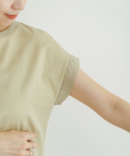 ITEMS URBANRESEARCH（アイテムズ アーバンリサーチ）の「バックタックフレンチプルオーバー（Tシャツ/カットソー・レディース・ホワイト/ブラック/カーキ/ライトベージュ/キャメル・FREE）」の14枚目の写真