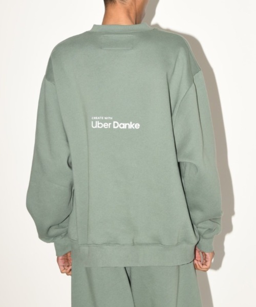 SUPERTHANKS（スーパーサンクス）の「ブランドロゴ オーバーサイズ クルーネック スウェット"Uber Danke" sweat crew neck(ユニセックス)（スウェット・メンズ・ブラック/アッシュグレー/グリーン系その他・L/M/S）」の11枚目の写真
