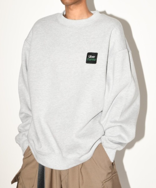 SUPERTHANKS（スーパーサンクス）の「ブランドロゴ オーバーサイズ クルーネック スウェット"Uber Danke" sweat crew neck(ユニセックス)（スウェット・メンズ・ブラック/アッシュグレー/グリーン系その他・L/M/S）」の18枚目の写真