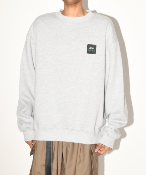 ブランドロゴ オーバーサイズ クルーネック スウェット'Uber Danke