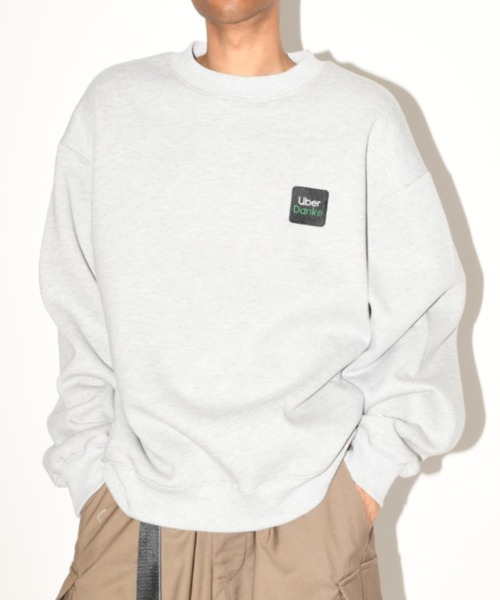 SUPERTHANKS（スーパーサンクス）の「ブランドロゴ オーバーサイズ クルーネック スウェット"Uber Danke" sweat crew neck(ユニセックス)（スウェット・メンズ・ブラック/アッシュグレー/グリーン系その他・L/M/S）」の16枚目の写真