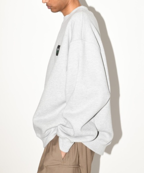 SUPERTHANKS（スーパーサンクス）の「ブランドロゴ オーバーサイズ クルーネック スウェット"Uber Danke" sweat crew neck(ユニセックス)（スウェット・メンズ・ブラック/アッシュグレー/グリーン系その他・L/M/S）」の15枚目の写真