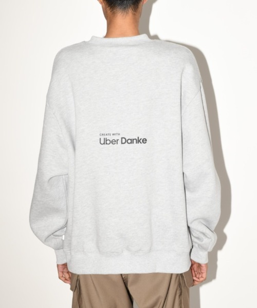 SUPERTHANKS（スーパーサンクス）の「ブランドロゴ オーバーサイズ クルーネック スウェット"Uber Danke" sweat crew neck(ユニセックス)（スウェット・メンズ・ブラック/アッシュグレー/グリーン系その他・L/M/S）」の13枚目の写真