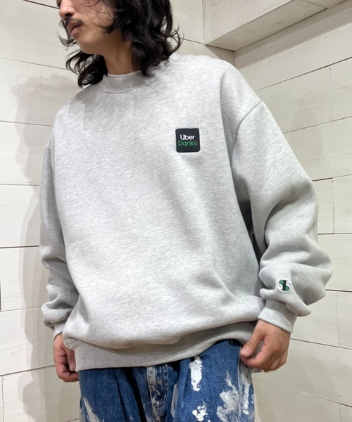 SUPERTHANKS（スーパーサンクス）の「ブランドロゴ オーバーサイズ クルーネック スウェット"Uber Danke" sweat crew neck(ユニセックス)（スウェット・メンズ・ブラック/アッシュグレー/グリーン系その他・L/M/S）」の19枚目の写真
