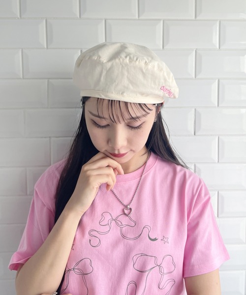 SOLLON.(ソルロン)の「【2WAY】チェック&無地リバーシブルベレー帽(ハンチング/ベレー帽・レディース・ベージュ/イエロー/ブラック/アイボリー・FREE)」の13枚目の写真