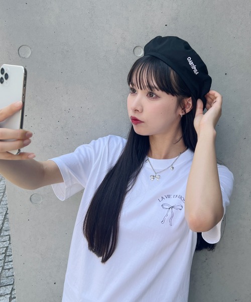 SOLLON.(ソルロン)の「【2WAY】チェック&無地リバーシブルベレー帽(ハンチング/ベレー帽・レディース・ベージュ/イエロー/ブラック/アイボリー・FREE)」の20枚目の写真